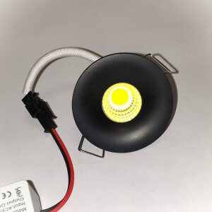 Akcentinis LED šviestuvas 3W juodas 6000K