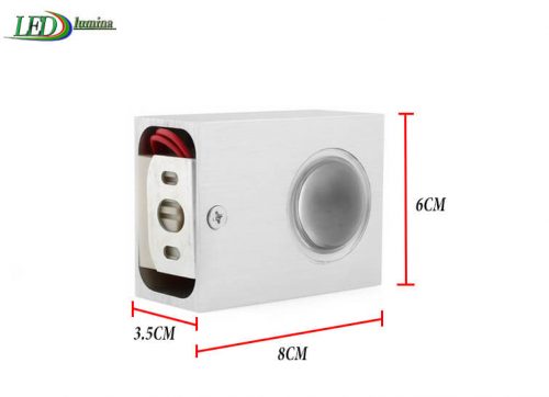 LED sieninis šviestuvas kryptinis 6W šilta balta šviesa