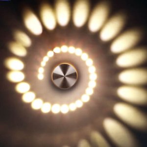 LED sieninis-lubinis šviestuvas 3D 3W šilta balta šviesa