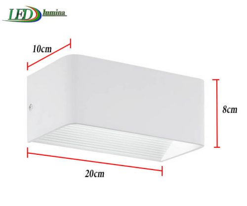 LED sieninis šviestuvas kryptinis 12W šilta balta šviesa