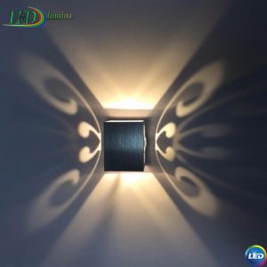 LED sieninis šviestuvas Drugelis 3W