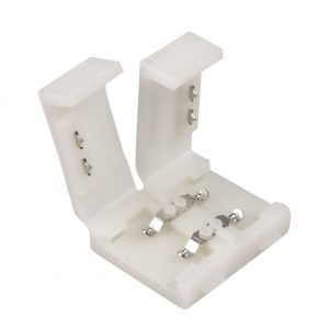 Vienspalvės LED juostos sujungimas 8mm užspaudžiamas