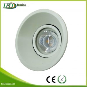 Akcentinis LED šviestuvas baltas reguliuojama šviesos kriptis