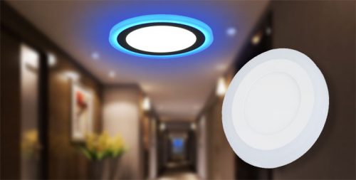 6W LED panelė keičianti spalvas apvali