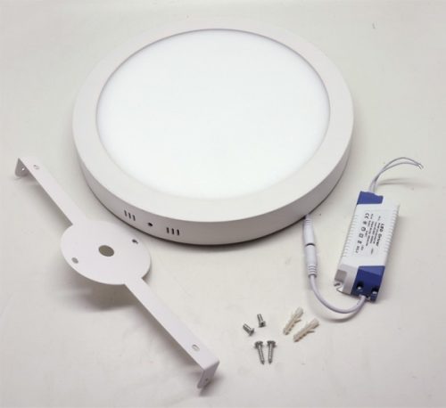 Virštinkinė LED Panelė 18W apvali 6000k (šalta balta)