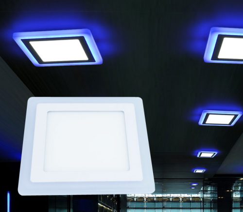 6W LED panelė keičianti spalvas kvadratinė