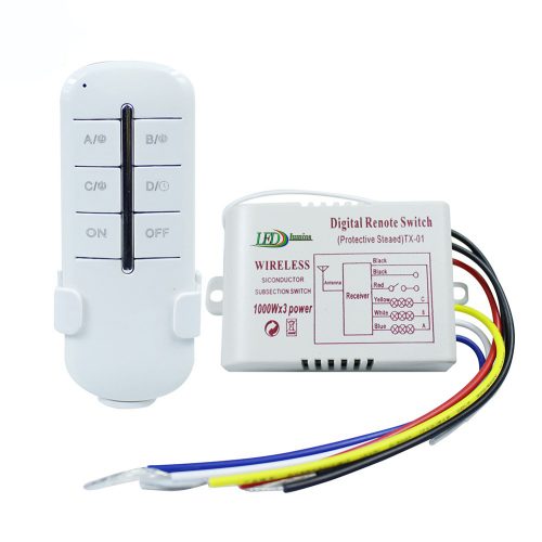 Nuotolinis valdiklis su pulteliu šviestuvams trijų zonoų 3x1000W