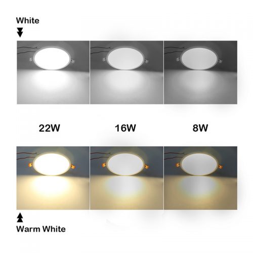8W LED panelė apvali atspari vandeniui naturali balta šviesa
