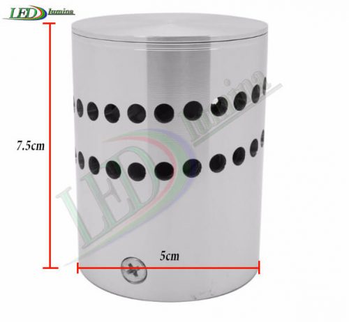 LED sieninis-lubinis šviestuvas 3D 3W spalvota šviesa