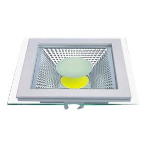 6W LED panelė su stikliniu rėmeliu šalta balta šviesa