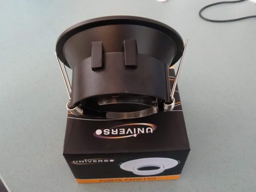 Akcentinis LED šviestuvas juodas reguliuojama šviesos kriptis