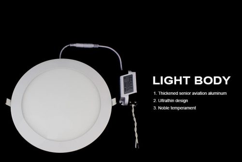 18W LED panelė apvali šalta balta šviesa