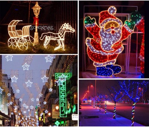 LED lauko girlianda "Virvė" spalvota 20m