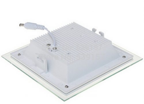 6W LED panelė su stikliniu rėmeliu šalta balta šviesa