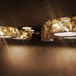 LED sieninis šviestuvas krištolinis 8w