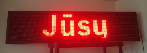 LED reklaminių švieslenčių gamyba pagal užsakymą