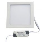 3W LED panelė kvadratinė šalta balta šviesa 3