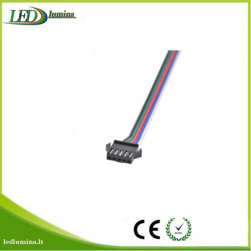 Jungtis RGBW LED juostai 5 kontaktu male