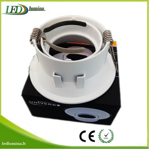 Akcentinis LED šviestuvas baltas reguliuojama šviesos kriptis