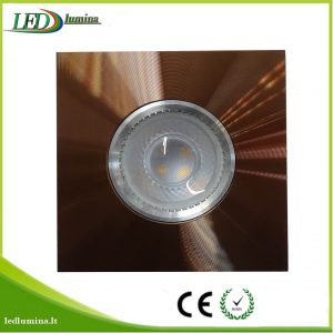 Akcentinis LED šviestuvas juodas rudas