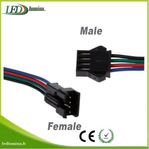 Jungtis RGBW LED juostai 5 kontaktu male