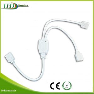 Jungtis šakotuvas RGBW LED juostai 1x2 su 5 Pin jungtim