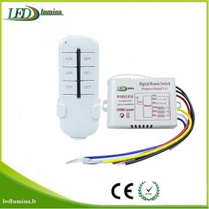 Nuotolinis valdiklis su pulteliu šviestuvams trijų zonoų 3x1000W