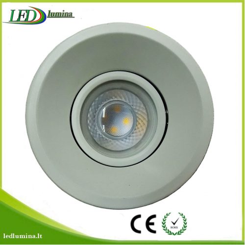 Akcentinis LED šviestuvas baltas reguliuojama šviesos kriptis