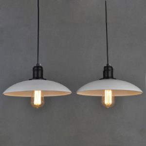 Pakabinamas šviestuvas Skandinaviško tipo "Lašelis" Baltas