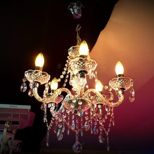 Krištolinis šviestuvas Marie Therese 5 lempučių skaidrus E14