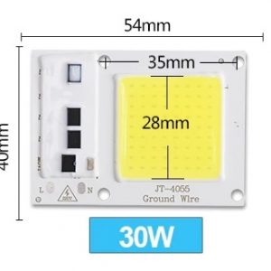 Šviesos diodas COB 30W JT-4055 6000K