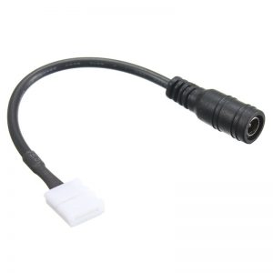 8mm 2-kontaktų Jungtis LED juostai su DC maitinimo lizdu