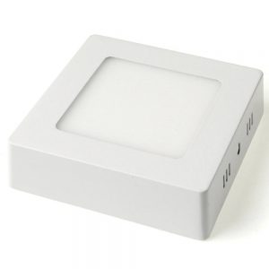 6W virštinkinė  6500K LED panelė kvadratinė