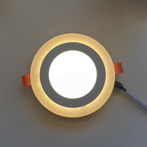 6W + 3W LED panelė dviejų spalvų apvali