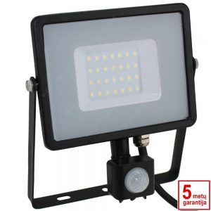LED lauko prožektorius su judesio davikliu V-TAC VT-20-S 20W IP65