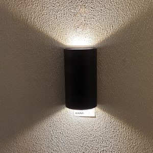 12W 3000K Sieninis LED šviestuvas juodas IP65