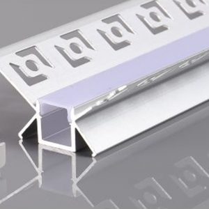 2m priglaistomas aliuminis profilis LED juostai su dangteliu