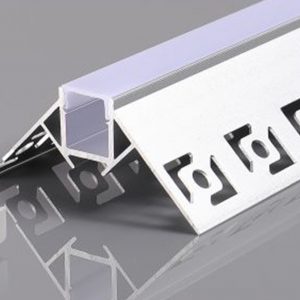 2m priglaistomas aliuminis profilis LED juostai su dangteliu