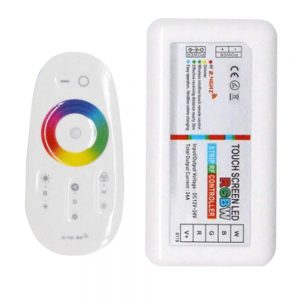 RGBW 12-24V valdiklis LED juostai su pulteliu