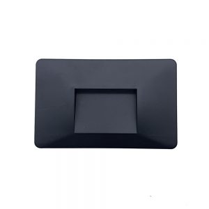 3W 3000K 80lm Sieninis LED šviestuvas juodas