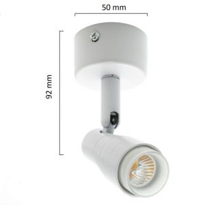 3W 4000K LED akcentinis šviestuvas baltas