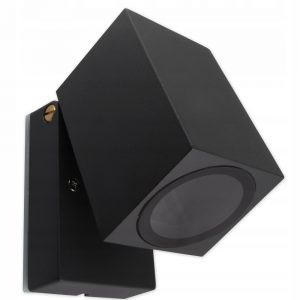 GU10 IP44 šviestuvas juodas,kraipomas