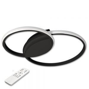 60W LED šviestuvas su nuotoliniu valdymu Juodas