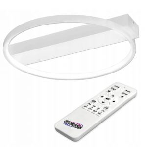 33W LED šviestuvas su nuotoliniu valdymu. Baltas