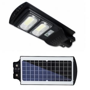 100W 6000K LED gatvės šviestuvas su saulės baterija IP65