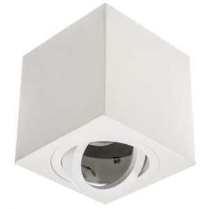 GU10 akcentinis šviestuvas 80x84mm baltas