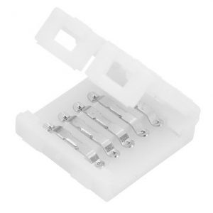 RGBW LED juostos sujungimas 12mm užspaudžiamas