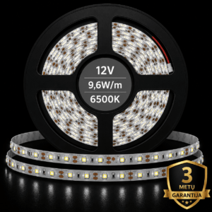 12V 9,6W/m 6500K SMD2835 Premium 120diodų/m