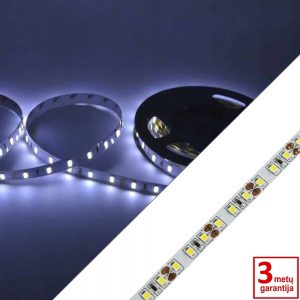 12V 9,6W/m 6500K SMD2835 Premium 120diodų/m