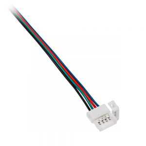 10mm 4-kontaktų RGB Jungtis LED juostai užspaudžiama